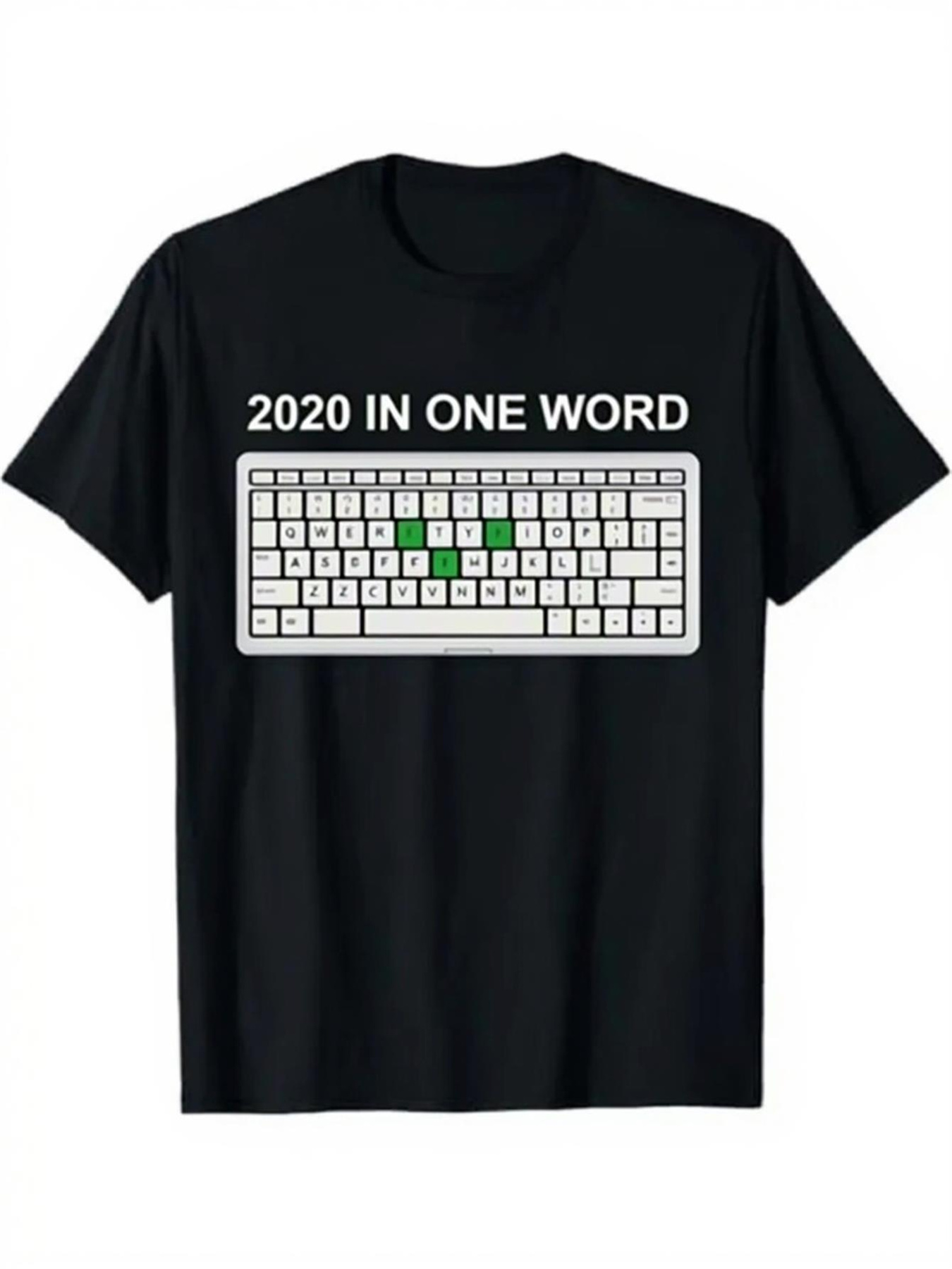Office Print Tech - Men's Keyboard Print Short Sleeve T-Shirt