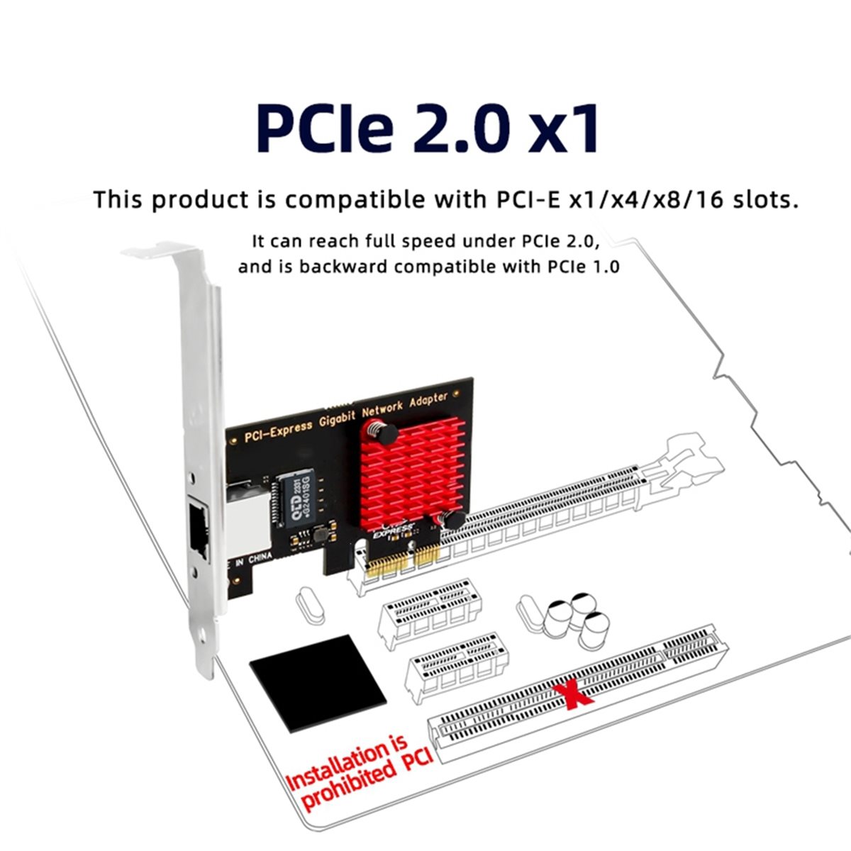 AA19 1000Mbps PCIe to RJ45 Net - Gigabit Network Card 评论和价格