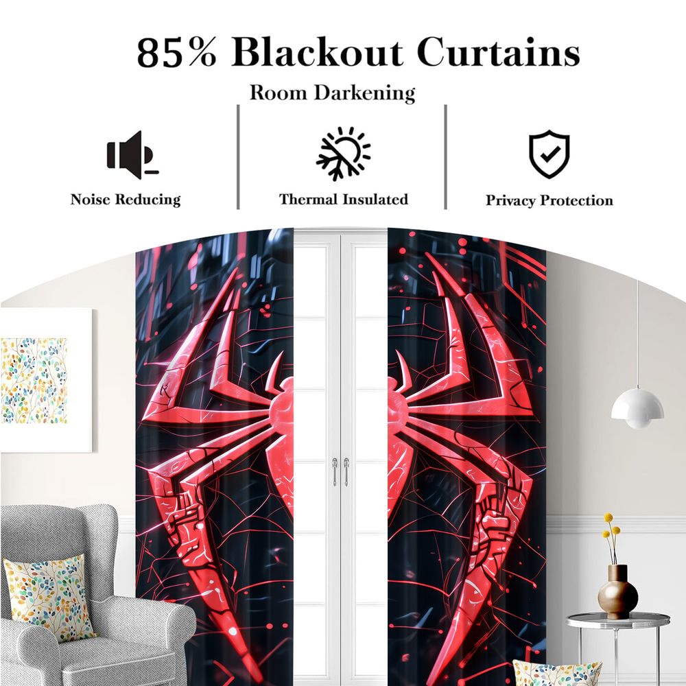 Spider Print Curtains Futurist - Office Print Tech 评论和价格