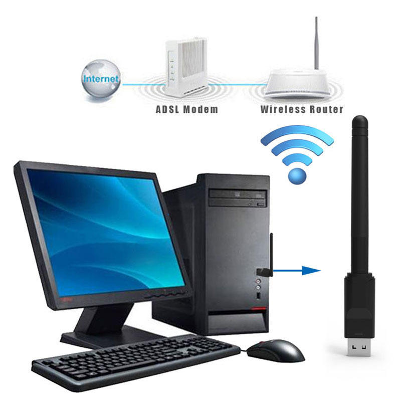 RT5370 150M USB WiFi Adapter 2 - Gigabit Network Card 评论和价格