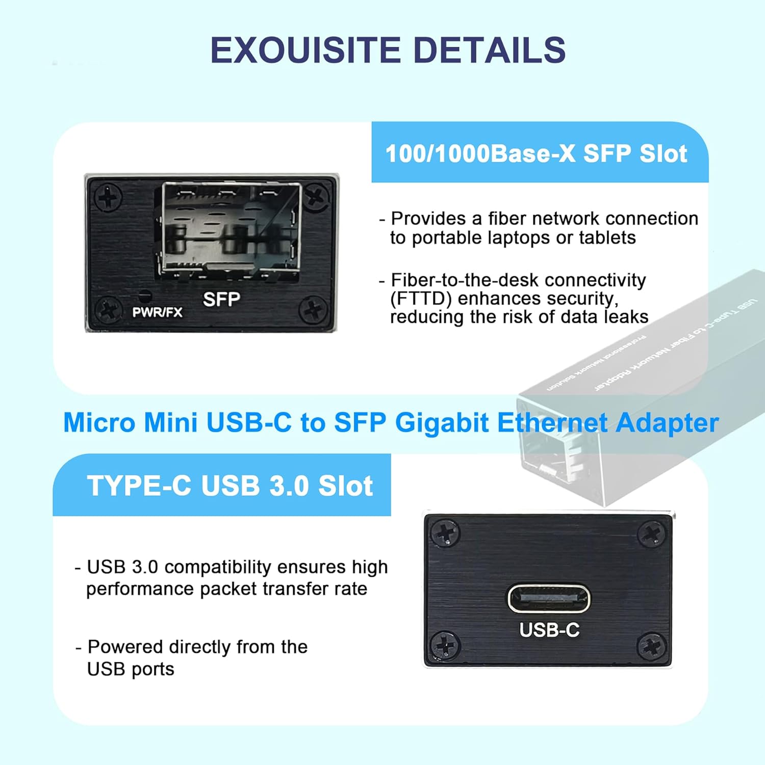 USB 3.0 to SFP Gigabit Etherne - Gigabit Network Card 评论和价格