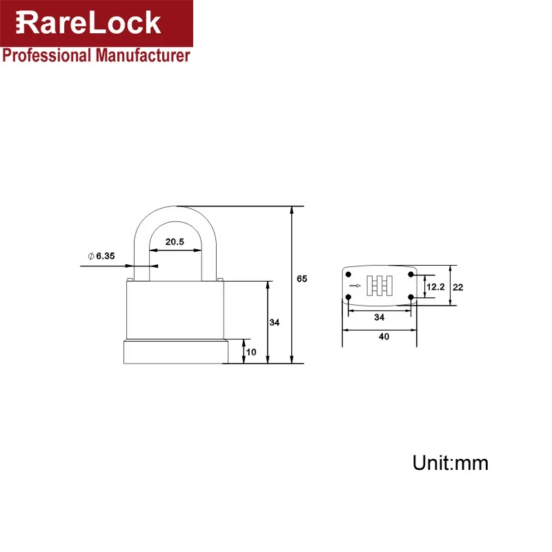 Combination Padlock 3 Digit Pa - Cash Drawer Pos 评论和价格