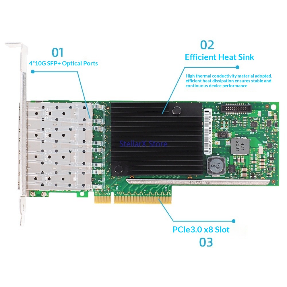 XL710 chip 4SFP 10G four-port  - Gigabit Network Card 评论和价格