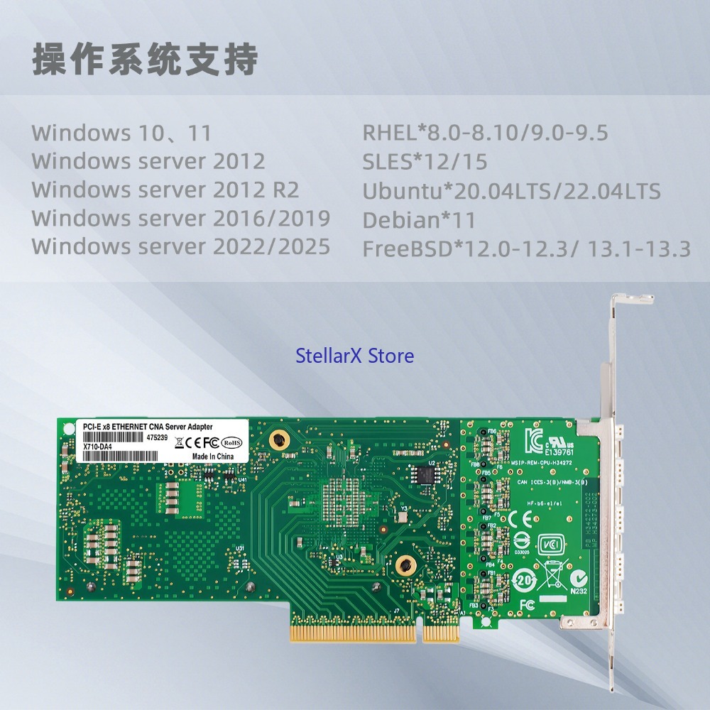 XL710 chip 4SFP 10G four-port  - Gigabit Network Card 评论和价格
